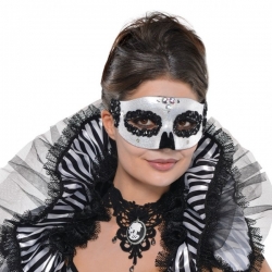 Maska wenecka Szkieletorka na Halloween